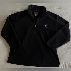 Magellan Sportswear Mallard Black 1/4 Fleece Zip Long Sleeve XL